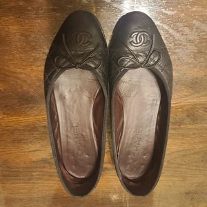 CHANEL Quilted Ballerina Flats